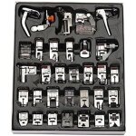 Pied de kit de, pour machines � coudre brother / singer / janome 32 pi�ces