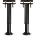 Pied de lit r�glable en m�tal - pieds de sommier universels tr�s r�sistants pour lattes, armoire, canap� ...