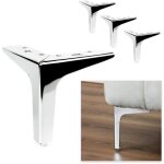 Pieds de meuble lot de 4 pieds de meuble en m�tal 15cm triangle - pour armoires, armoires, canap�s
