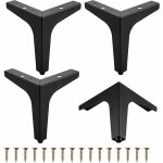 Pied de meuble, lot de 4 pieds triangulaires en m�tal pour meubles, tables, canap�s et fauteuils, meubles ...