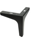Pied de meuble anchor, noir mat, hauteur 13 cm