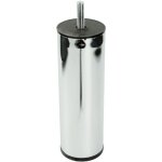 Pied de meuble droit, chrom argent, hauteur 15 cm
