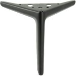 Pied de meuble élégant anchor, noir mat, hauteur 18 cm Pied de meuble élégant anchor, noir mat, hauteur 18 cm