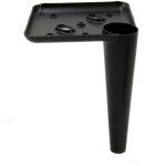 Pied de meuble noir pin 13 cm Pied de meuble noir pin 13 cm