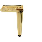 Pied de meuble pin doré chromé hauteur 13 cm Pied de meuble pin doré chromé hauteur 13 cm