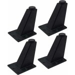 Pieds de meuble de rechange r�glables en alliage d'aluminium - pieds en m�tal noir - pieds de meubles ...