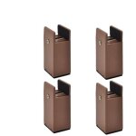 Pied de meublelot de 4 pieds rehausseurs réglables pour meubles - marron - hauteur 100 mm - convient ... Pied de meublelot de 4 pieds rehausseurs réglables pour meubles - marron - hauteur 100 mm - convient ...