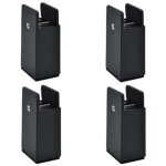 Pied de meublelot de 4 pieds rehausseurs réglables pour meubles - noir - hauteur 100 mm - convient à ... Pied de meublelot de 4 pieds rehausseurs réglables pour meubles - noir - hauteur 100 mm - convient à ...