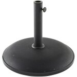 Pied en b�ton pour parasol droit 25 kg noir - hesp�ride