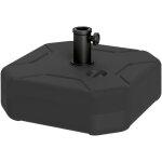 Pied de parasol - outsunny - remplissable jusqu'� 25 kg avec sable 20kg avec eau - pour m�t de � 38 - ...