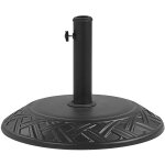 Socle de parasol capaci noir rond 21 kg