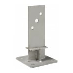 Pied de poteau �me platine a2 ppsdtix 60x60mm - ep 4mm