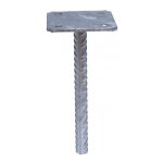 Pied de poteau simple platine 70x70  sceller