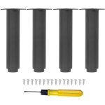 Gistuch - pieds de remplacement rglables en hauteur de lit, 4 pices, en acier antidrapant, pour armoire ...