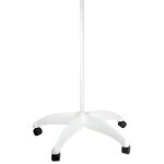 Pied sur roulettes pour lampe loupe