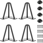 Pied de table � 3 p�les, adapt� pour table basse, table � manger, table de chevet, hauteur 15 cm (noir, ...