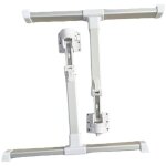 Pieds de table escamotables hauteur 28 cm - pour bureau et table basse modulable