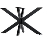 Clp - pieds de table hardwick noir 120x68x71 cm