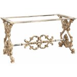 Pied de table de jardin structure en fer et fonte massif, id�ale pour l'int�rieur et l'ext�rieur plateaux ...