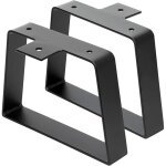 Pieds de table trap�zo�daux noirs de pour meubles en m�tal, mat�riau en fer robuste et design moderne ...