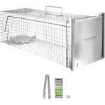 Petigi - piège à animaux humaine animal vivant piège cage 80 x 26 x 26 cm chat castor laveur Petigi - piège à animaux humaine animal vivant piège cage 80 x 26 x 26 cm chat castor laveur