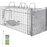 Petigi - piège à animaux humaine animal vivant piège cage 80 x 34 x 34 cm chat renard raton castor laveur ... Petigi - piège à animaux humaine animal vivant piège cage 80 x 34 x 34 cm chat renard raton castor laveur ...