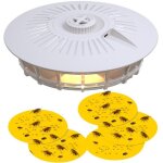 Pi�ge � puces lumineux avec 5 plaques adh�sives - �limine punaises de lit et puces pour chiens et chats ...