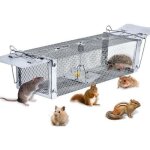 Piege a rat, 41x14x11cm cage pi�ge de capture professionnel, pi�ge d'animaux cage pour souris loir mulot ...