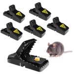 Pi�ge � rats professionnel, 6 pinces de pi�ge � souris efficace, pi�ge � souris r�utilisable, tapette ...