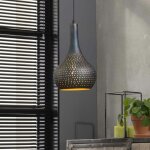 Pier import - suspension moderne 1 lampe forme goutte finition couleur cuivre java
