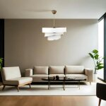 Pier import - suspension moderne blanche - abat - jour triple, moderne zurich