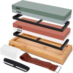 Pierre � aiguiser, pierre � aplatir, 400 / 1000 3000 / 8000 pierre � aff�ter double face grain avec base ...