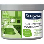 Brunel - pierre blanche de nettoyage 375g 100% d'origine naturelle en pot starwax vert
