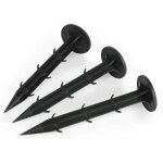 Pieux d'ancrage en plastique pour b�che, 100 clous de fixation au sol ortviai