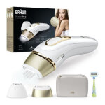 Pilateur a lumiere puls�e braun silk�expert pro 5 - �pilation a la maison - pochette - rasoir venus - ...