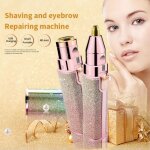Pilateur  sourcils lectrique usb 2 en 1 et tondeuse - rasoir pour pilation du visage et du corps avec ...