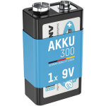 Pile 6f22 9v 300 mah nimh rechargeable (1 pce) - ansmann