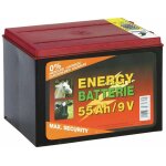 Pile 9v et 55ah pour �lectriciens compl�te avec fils d'une dur�e de 5000 heures non rechargeable