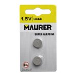 Pile bouton alcaline maurer lr44 (2 pi�ces)