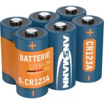 Piles lithium cr123a 3v (lot de 6) ? piles pour appareils �lectroniques - ansmann