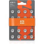 Piles lr44 lot de 20 - batteries ag13 a76 1, 5v - 100%peakpower