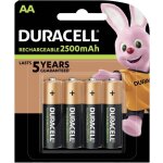 Pile rechargeable lr6 (aa) nimh duracell precharged hr06 2500 mah 1. 2 v 4 pc(s) v685741