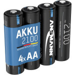 Piles rechargeables nimh aa 2100 mah 1, 2v (lot de 4) - ansmann