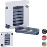 Pilulier 7 jours, lot de 2, 4 compartiments, boîte médicaments, semainier comprimés, matin midi soir ... Pilulier 7 jours, lot de 2, 4 compartiments, boîte médicaments, semainier comprimés, matin midi soir ...