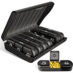 Pilulier hebdomadaire 7 jours avec 21 compartiments (matin, midi, soir), 3 compartiments par jour, capacite ...