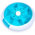 Pilulier journalier 7 jours, petit tour bo�te � pilules medicaments vitamines conteneur pilulier distributeur ...