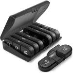 Pilulier semainier matin, midi et soir, piluliers medicaments 7 jours 21 compartiments, de grande capacite ...