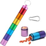 Pilulier semainier pilluliers medicaments 7 jours bo�te � medicament portable amovible �tanche pilulier ...