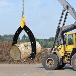 Pince � b�ches d'arbre 81 cm - pince � tra�ne - pince de levage en bois - pince de levage robuste pour ...