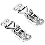 Pince � charni�re en acier inoxydable, loquet de charni�re antichoc, clip de fixation, 2 pi�ces